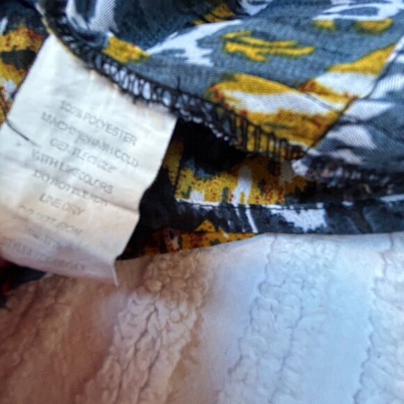 NY Collection Womens Button Down Shirt Crinkle Blouse XL Multicolor Short Sleeve - Picture 4 of 7